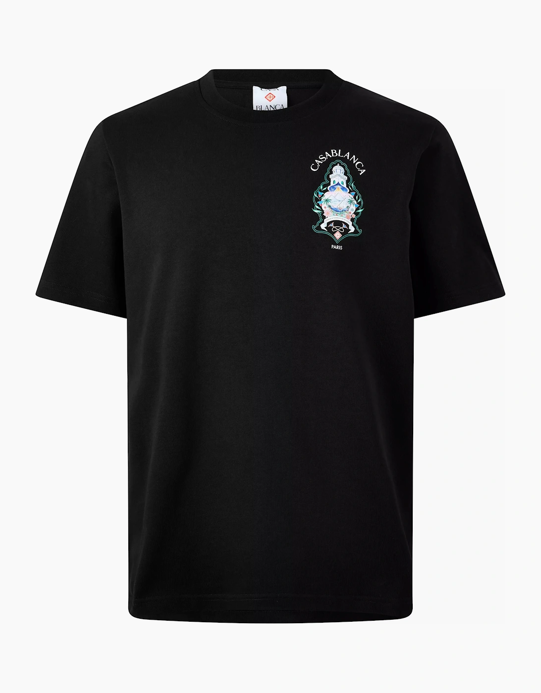 CASABLANCA CASA HOTEL EMBLEM T-Shirt Black