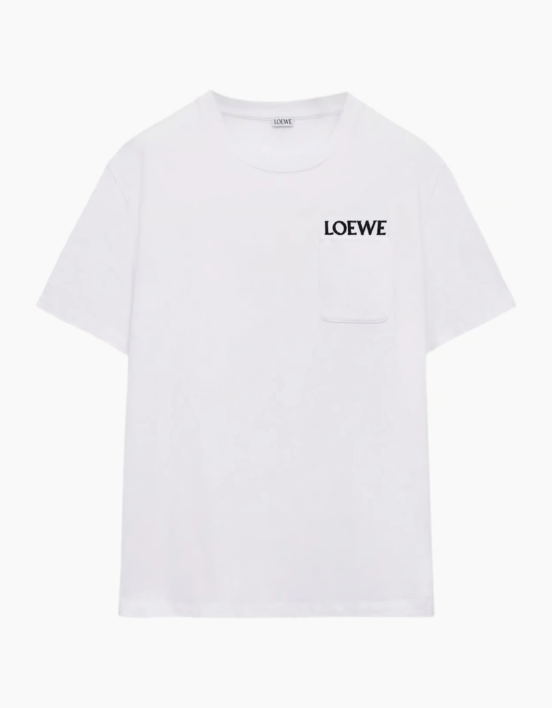Loewe Pocket Embroidered Logo T-Shirt White