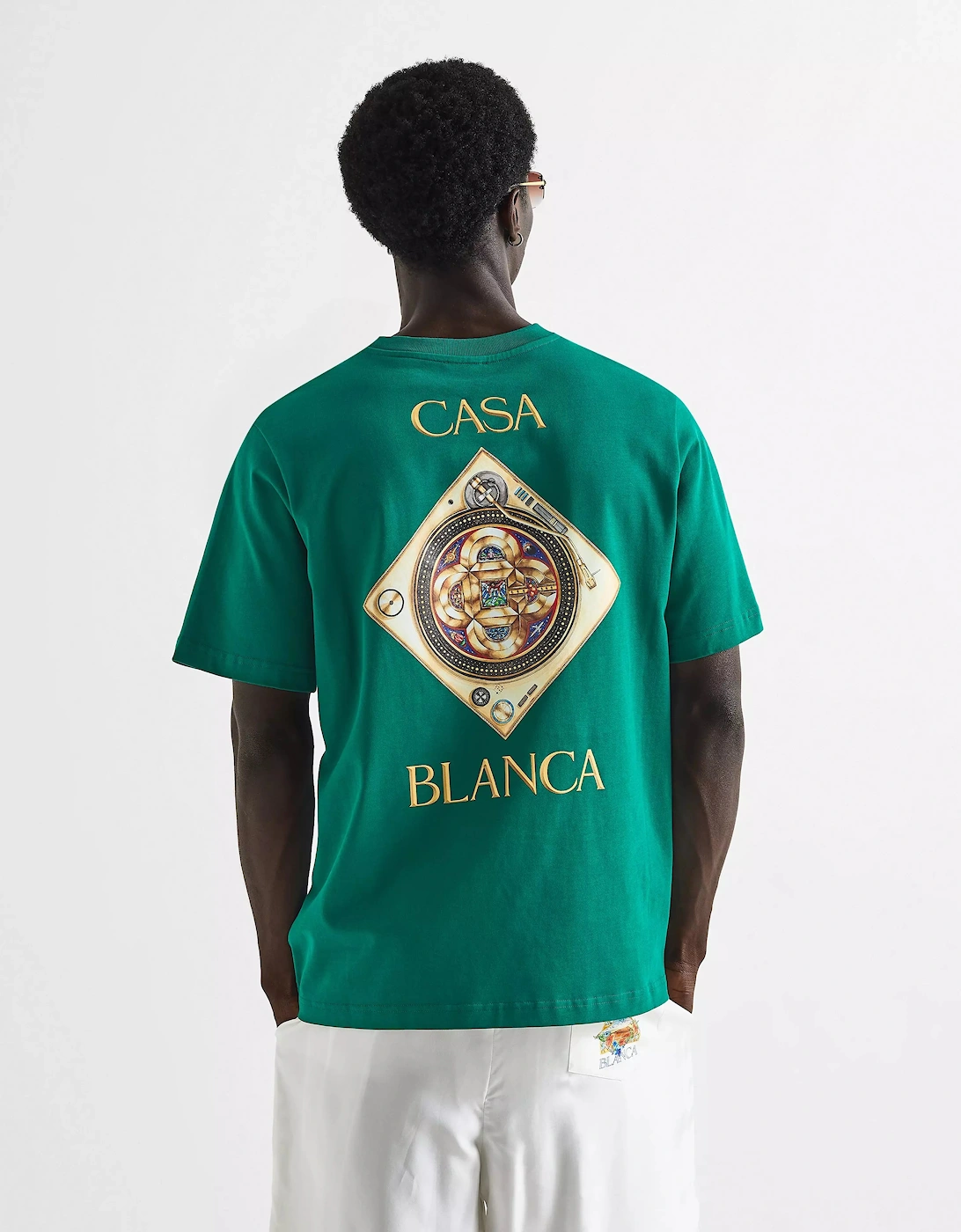 CASABLANCA Turntable T-Shirt Green