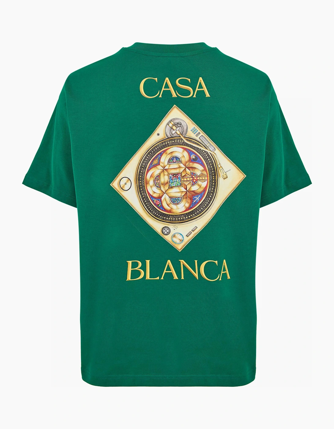 CASABLANCA Turntable T-Shirt Green