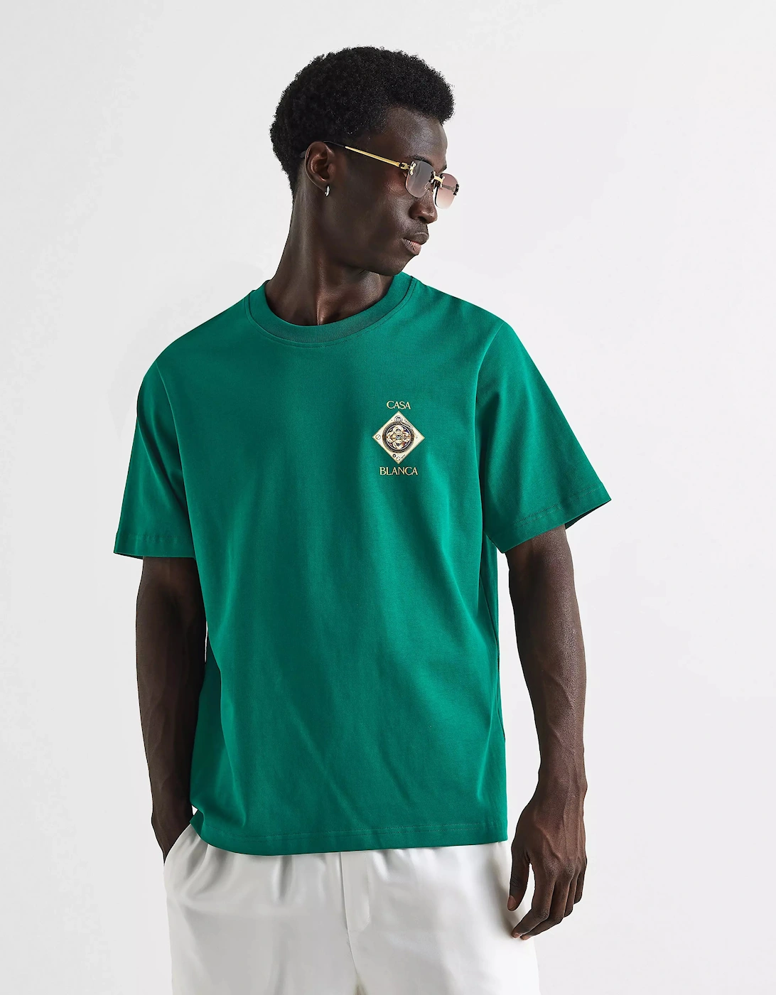 CASABLANCA Turntable T-Shirt Green