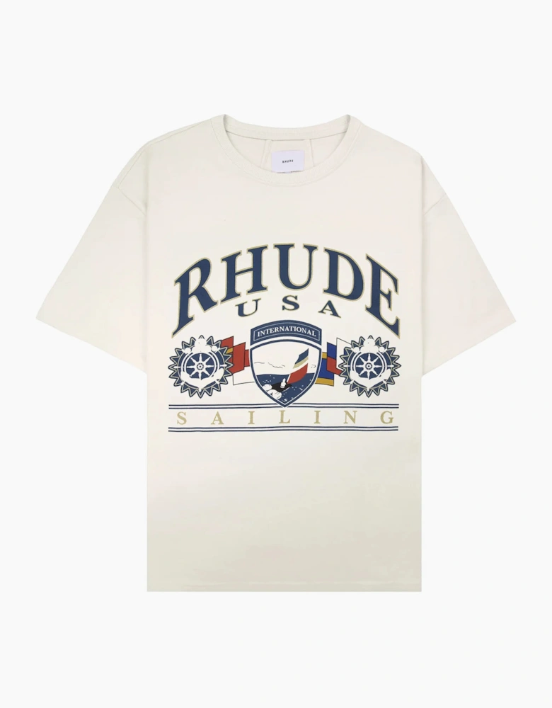 RHUDE USA SAILING ICON T SHIRT