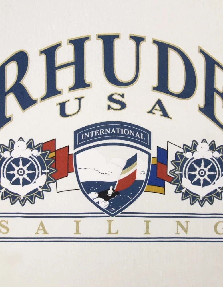 RHUDE USA SAILING ICON T SHIRT