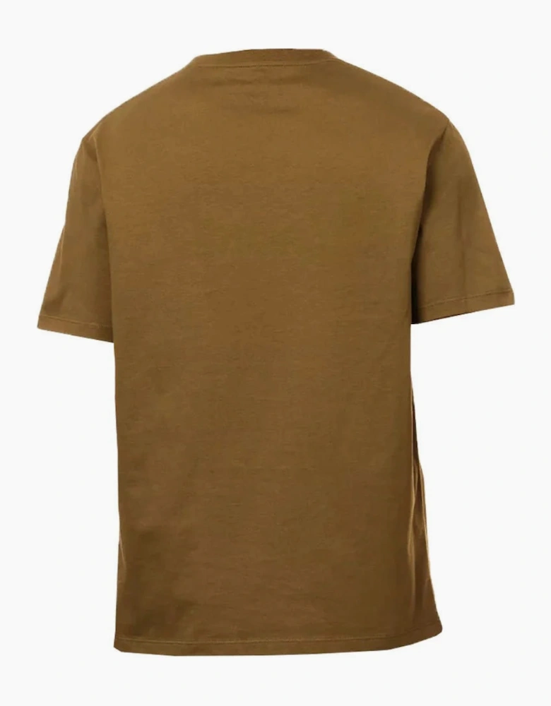 Loewe Pocket Embroidered Logo T-Shirt Khaki