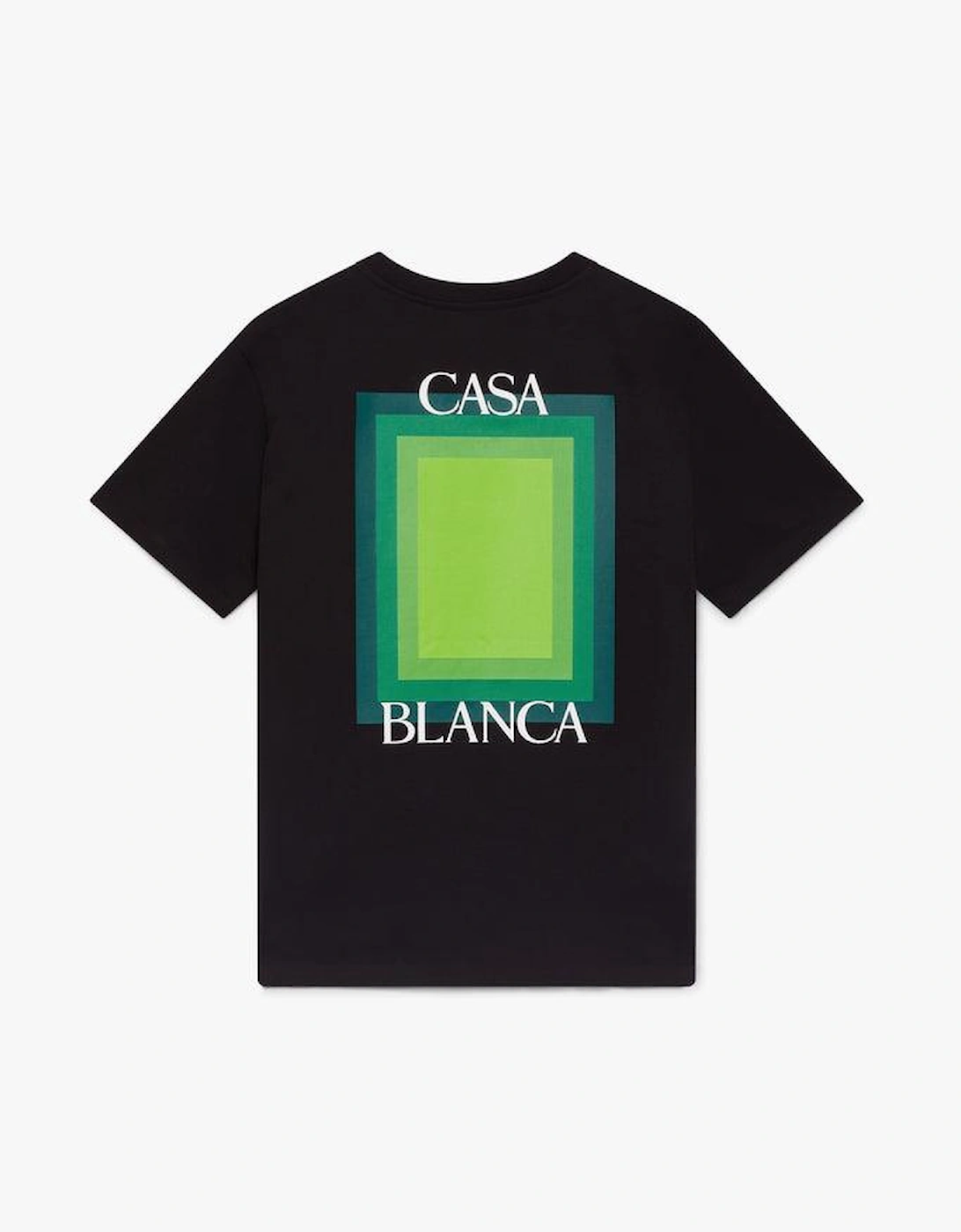 Casablanca Men's CASABLANCA CASA SQUARE LOGO SHORT SLEEVE T-SHIRT BLACK