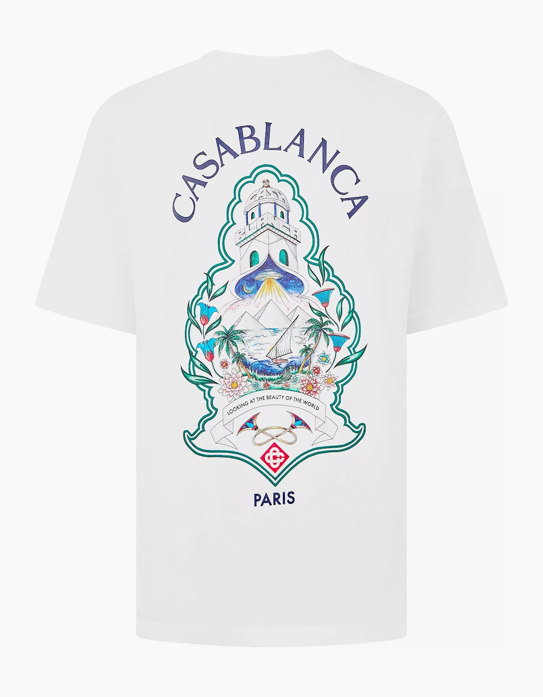 CASABLANCA CASA HOTEL EMBLEM T-Shirt White