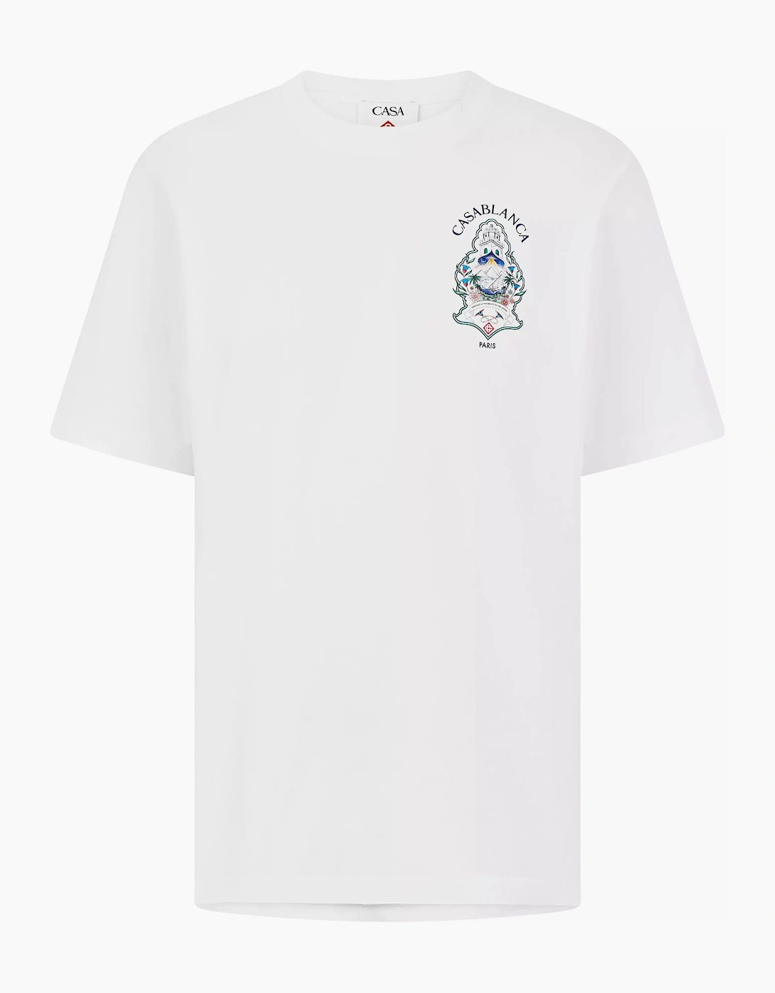 CASABLANCA CASA HOTEL EMBLEM T-Shirt White