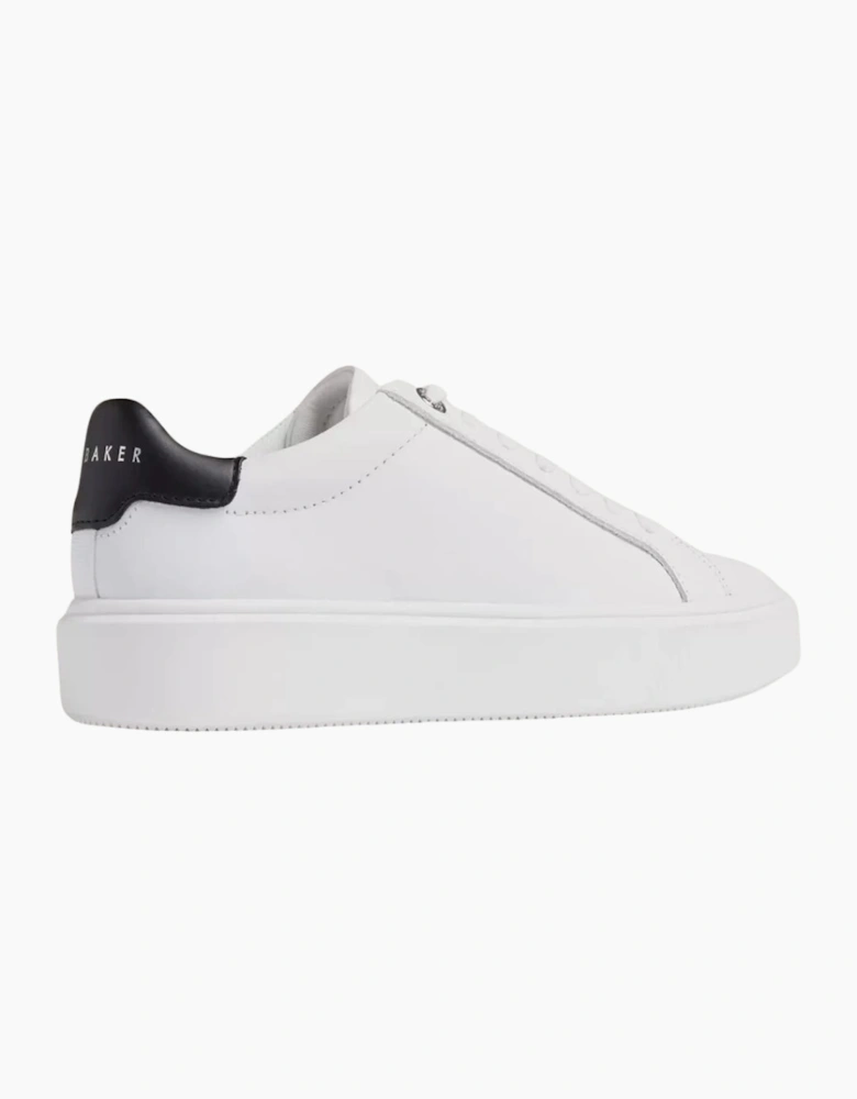 Ted Baker Lorieee Smooth Leather White Trainers