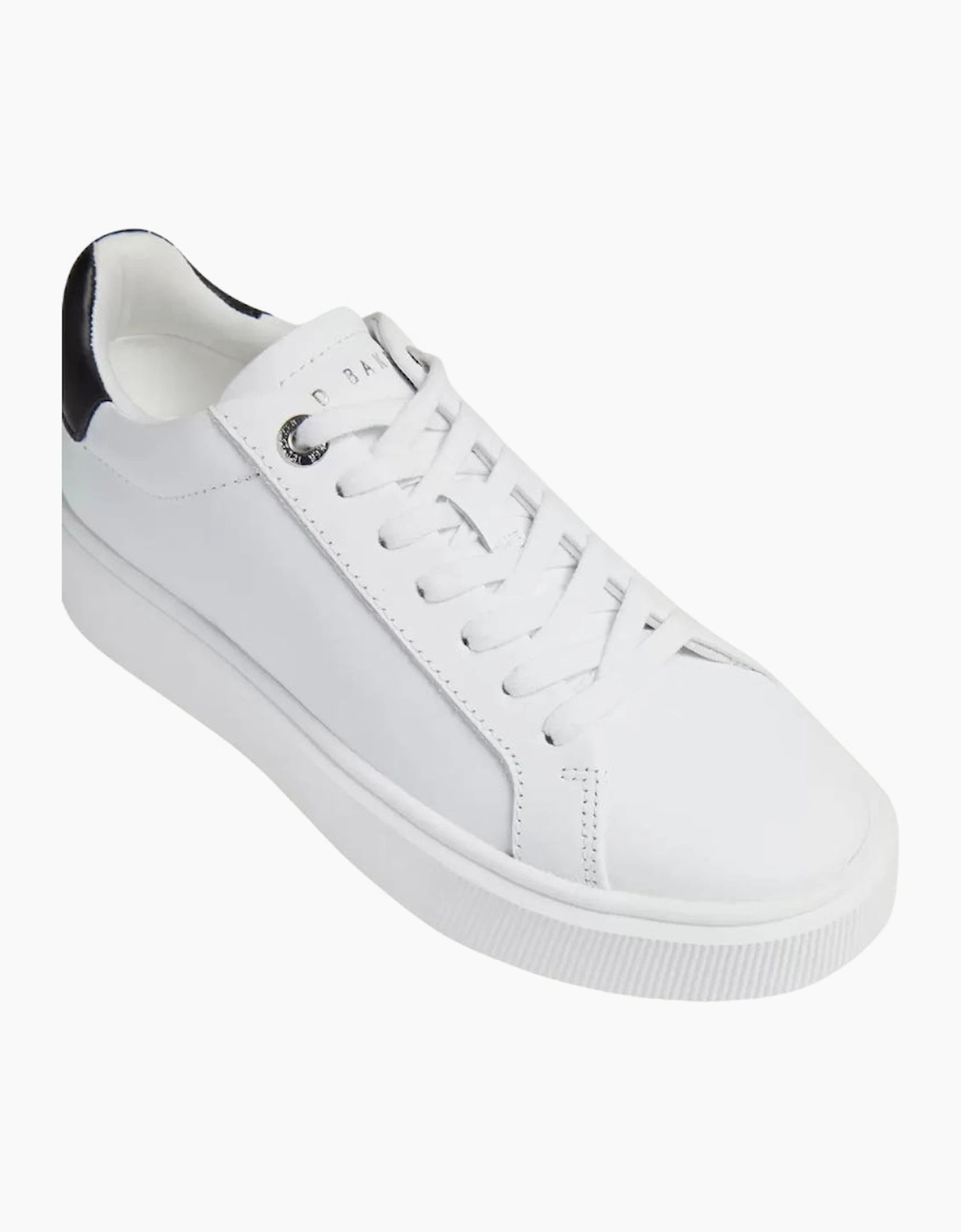 Ted Baker Lorieee Smooth Leather White Trainers
