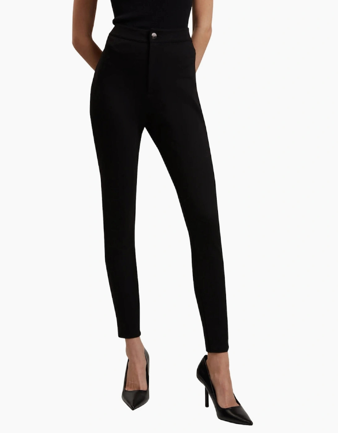 Ted Baker Felinda Fly Front Stretch Black Legging