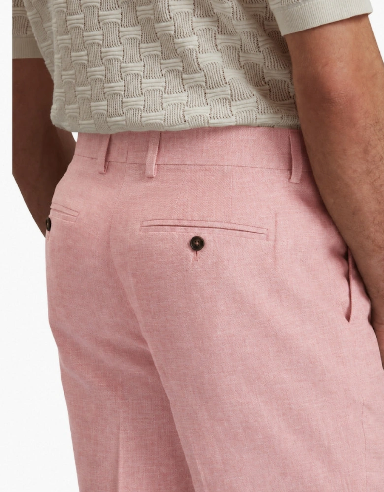 Ted Baker Kenleys Stretch Linen Light Pink Short