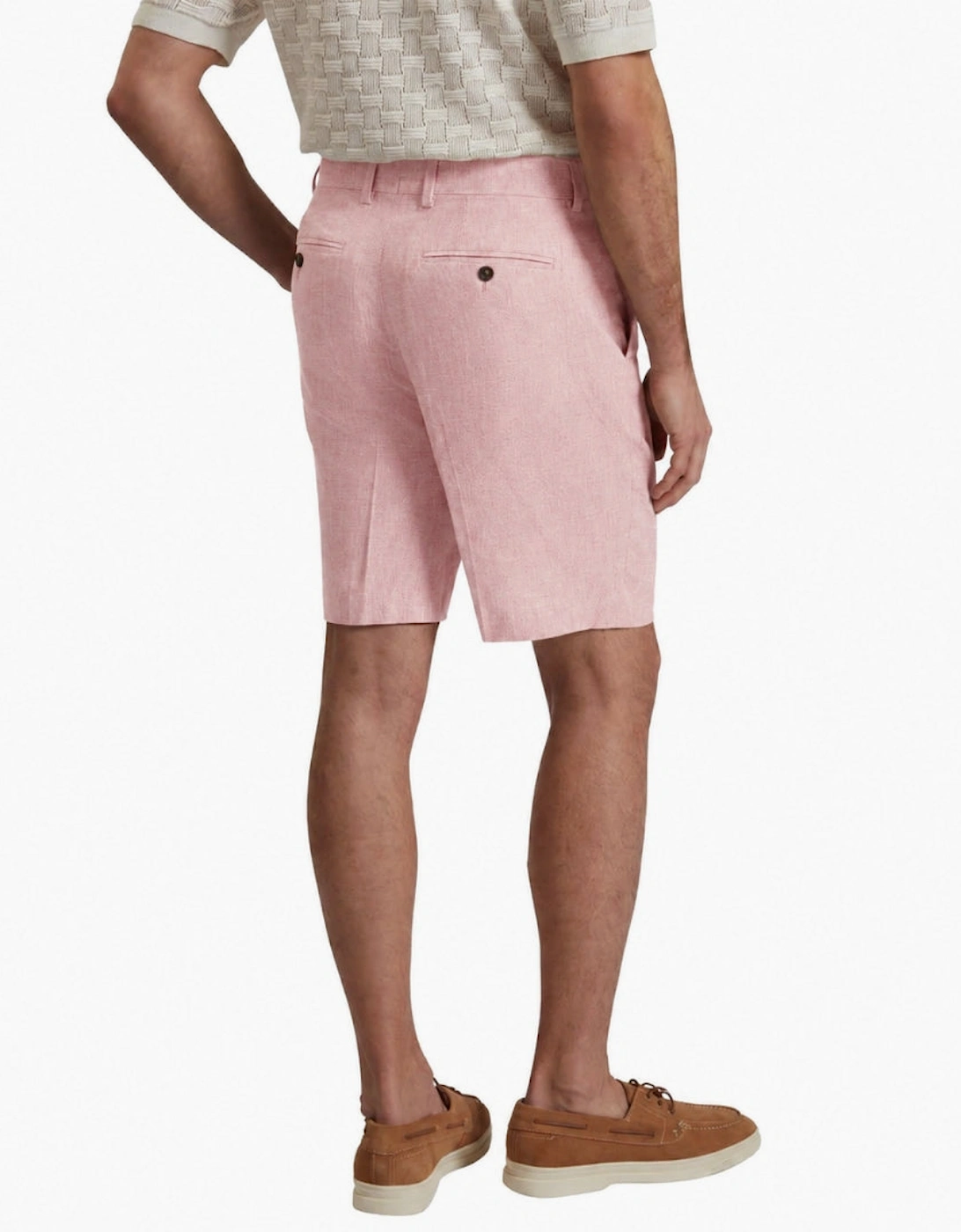 Ted Baker Kenleys Stretch Linen Light Pink Short