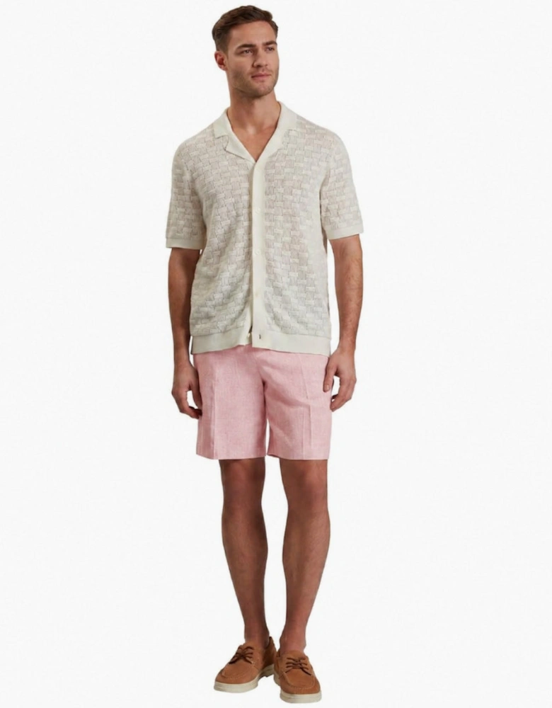 Ted Baker Kenleys Stretch Linen Light Pink Short