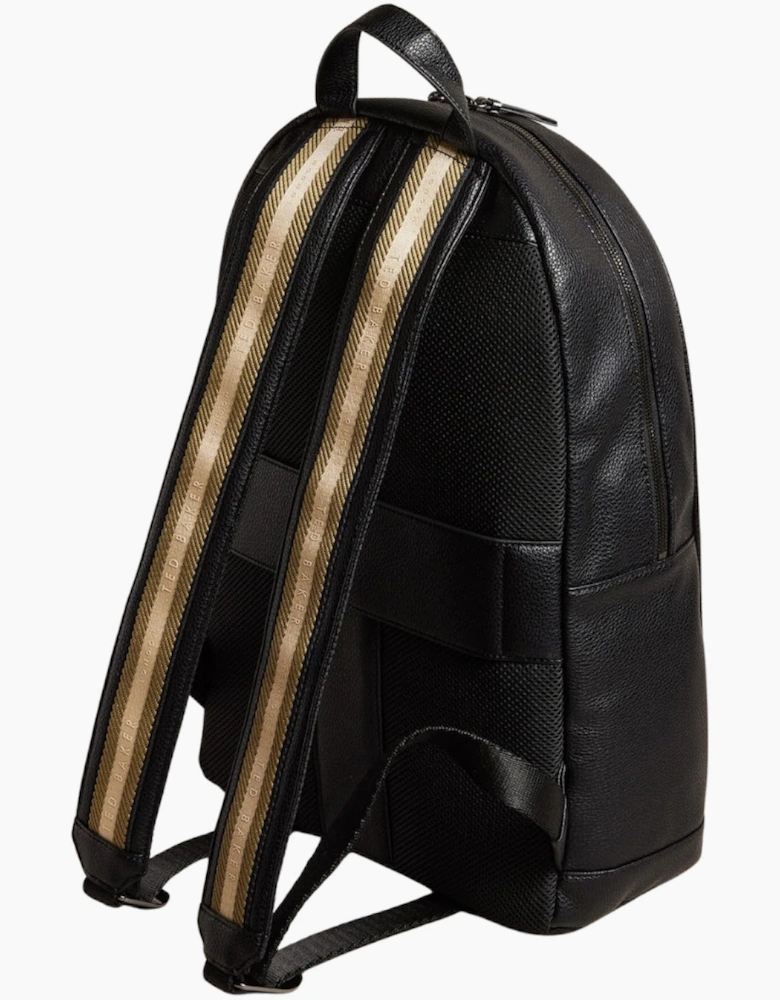 Ted Baker Kaileb Faux Leather Webbing Black Backpack