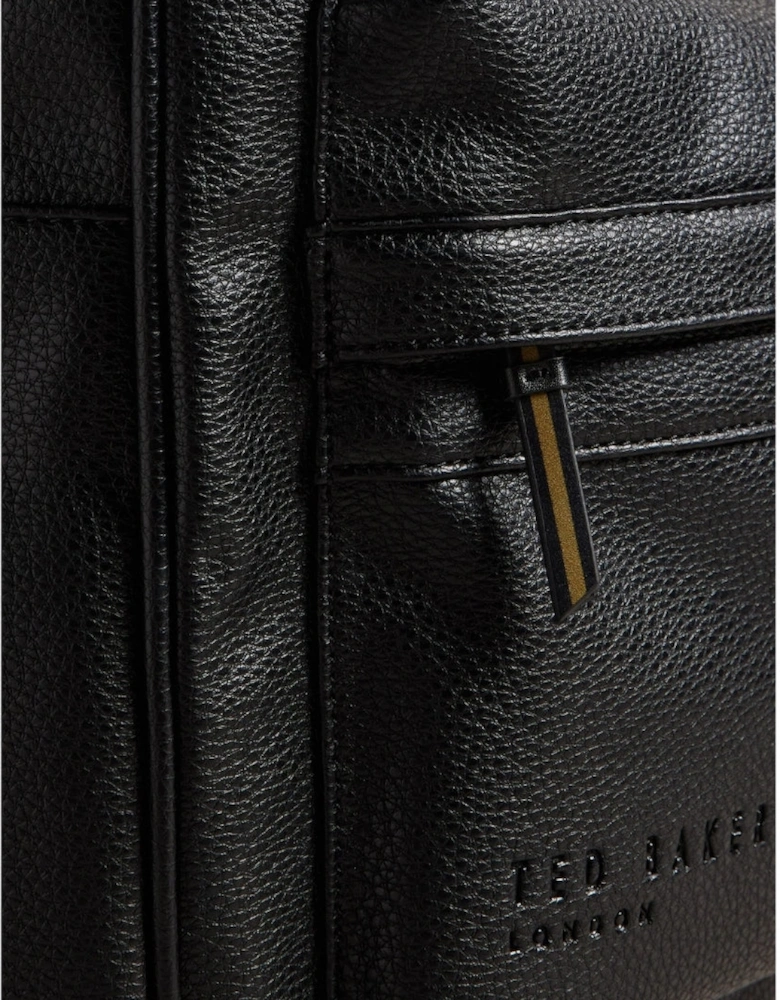 Ted Baker Kaileb Faux Leather Webbing Black Backpack