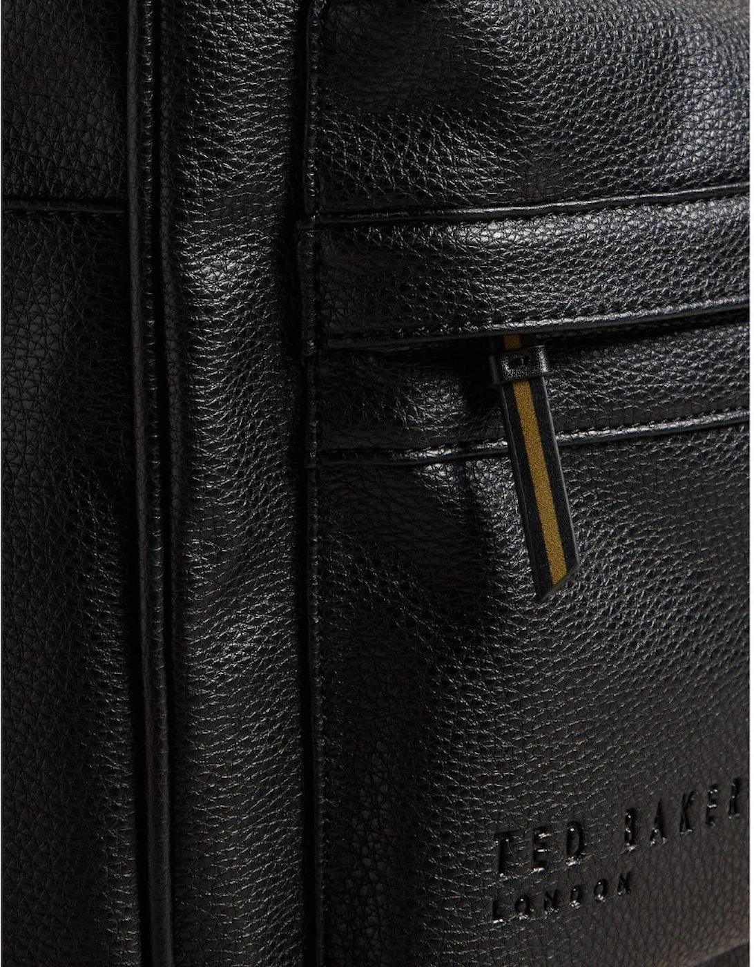 Ted Baker Kaileb Faux Leather Webbing Black Backpack