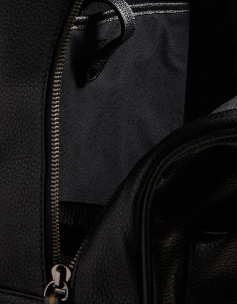 Ted Baker Kaileb Faux Leather Webbing Black Backpack
