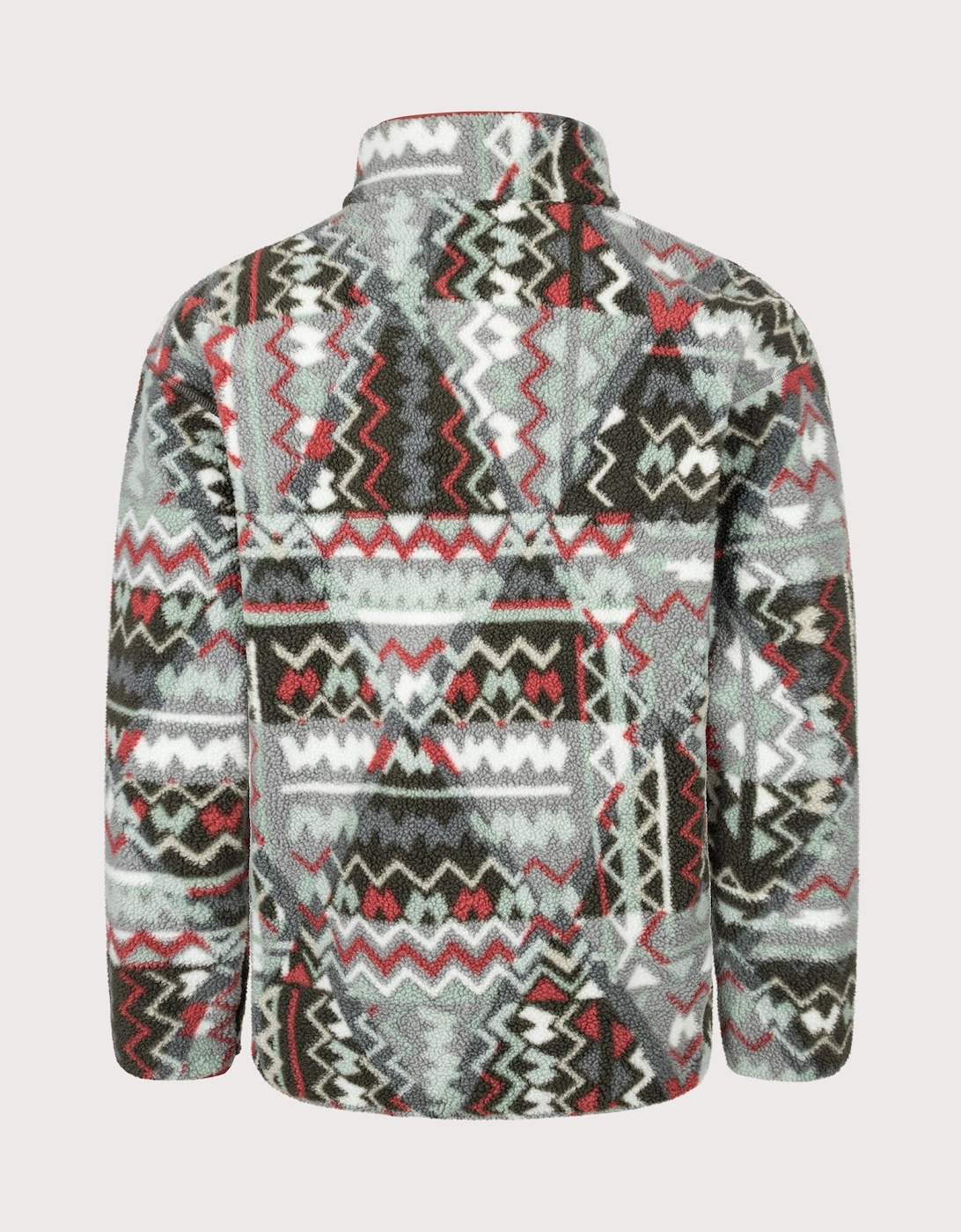 Regular Fit Helvetia II Printed Half Snap Fleece