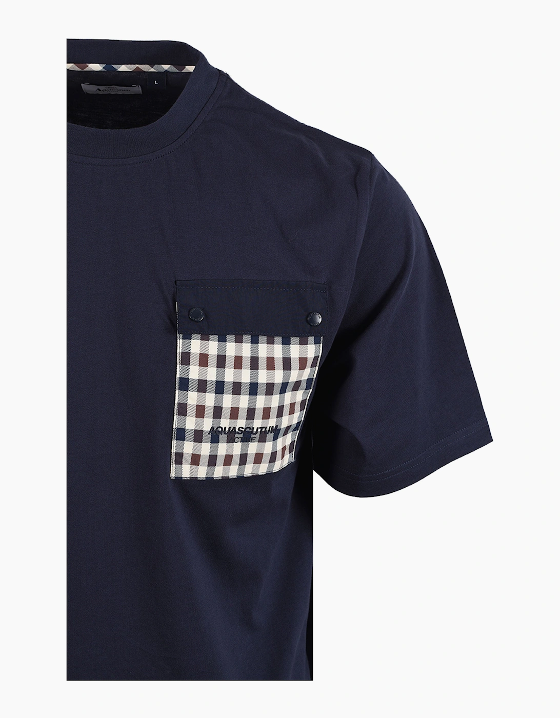 AQUASCUTUM TECH POCKET T-SHIRT NAVY