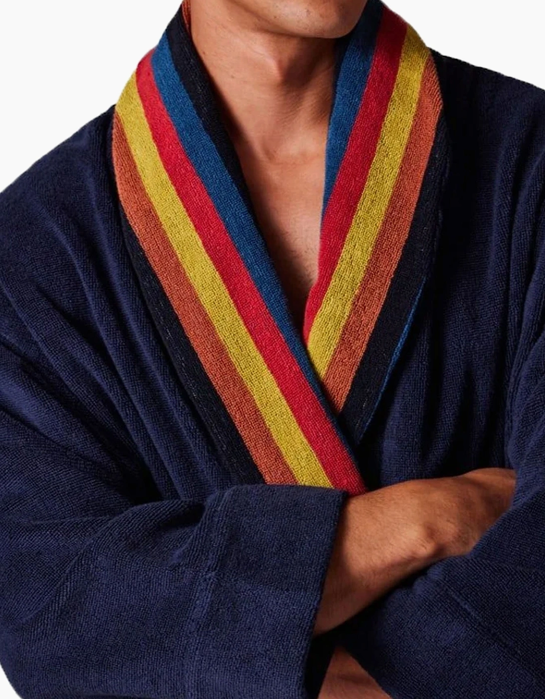 PAUL SMITH DRESSING GOWN ARTIST STRIPE NAVY