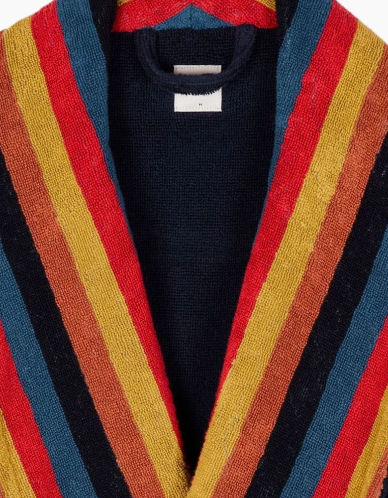 PAUL SMITH DRESSING GOWN ARTIST STRIPE NAVY