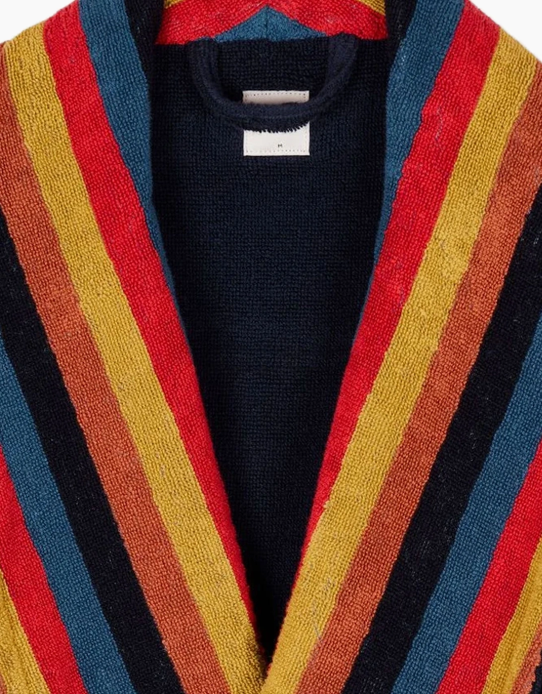 PAUL SMITH DRESSING GOWN ARTIST STRIPE NAVY