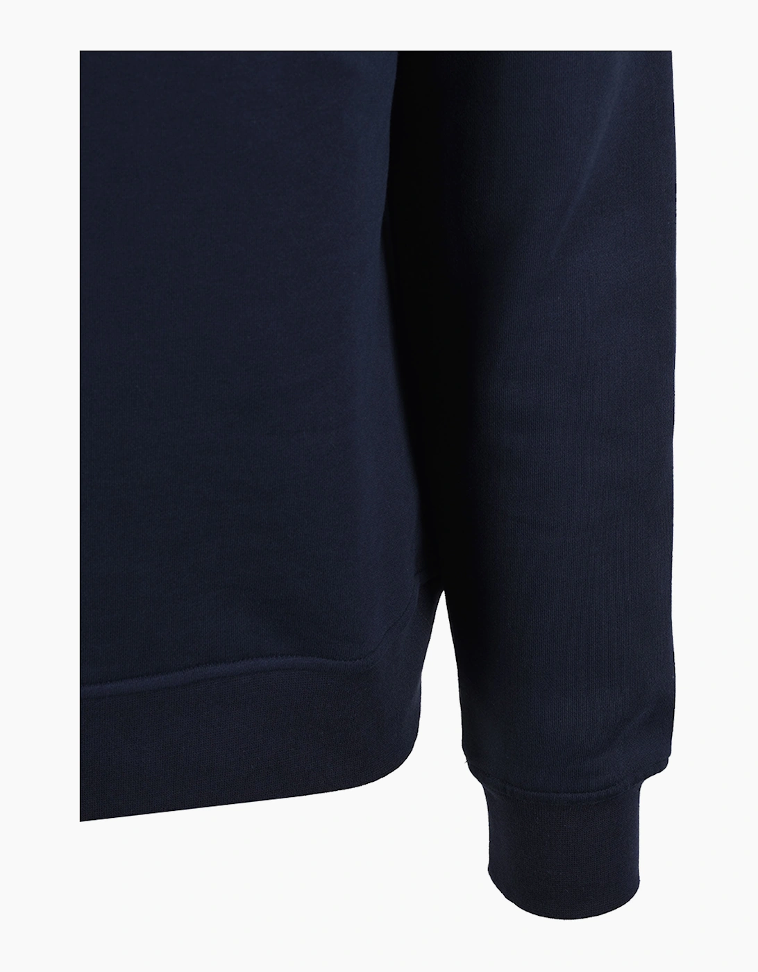 AQUASCUTUM BADGE HALF ZIP NAVY