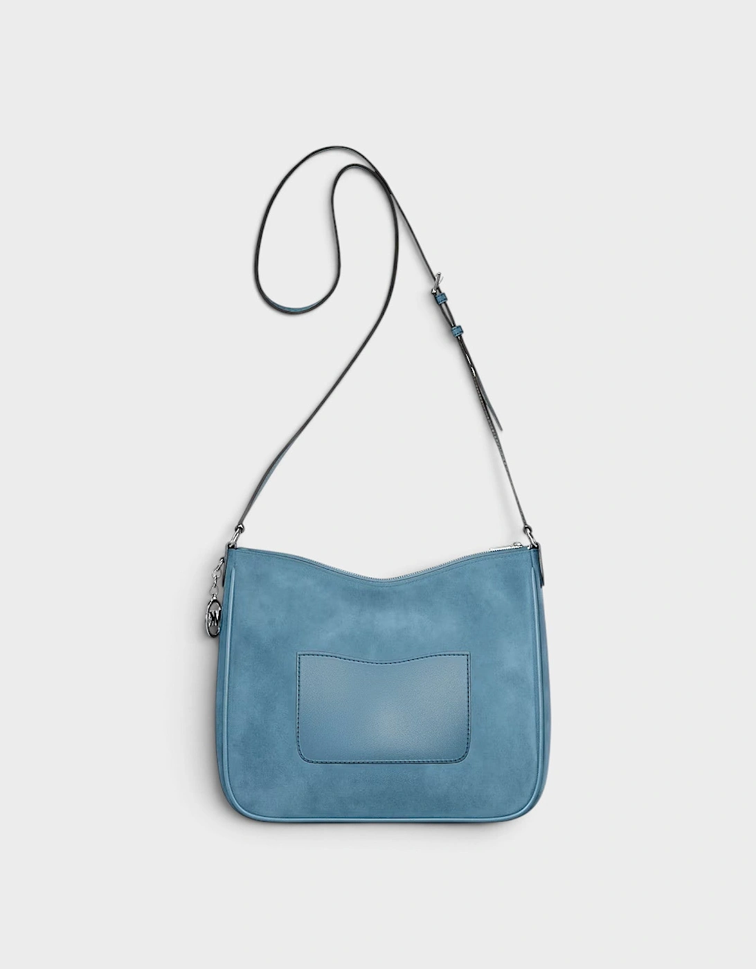 Nayla Messenger Bag Suede Navy Blue