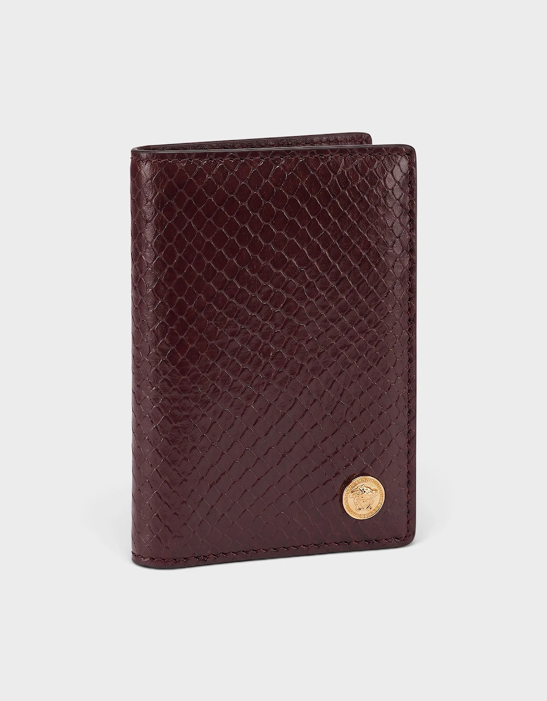 Medusa Bi-fold Wallet Ayer Printed Maroon Brown