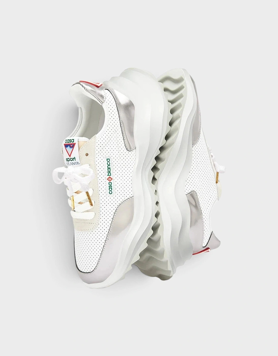 Atlantis Sneaker White Chrome White
