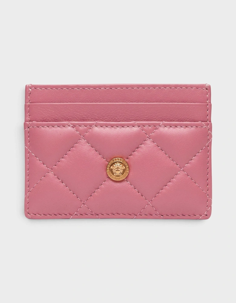 Medusa Card Case Quilted Pink