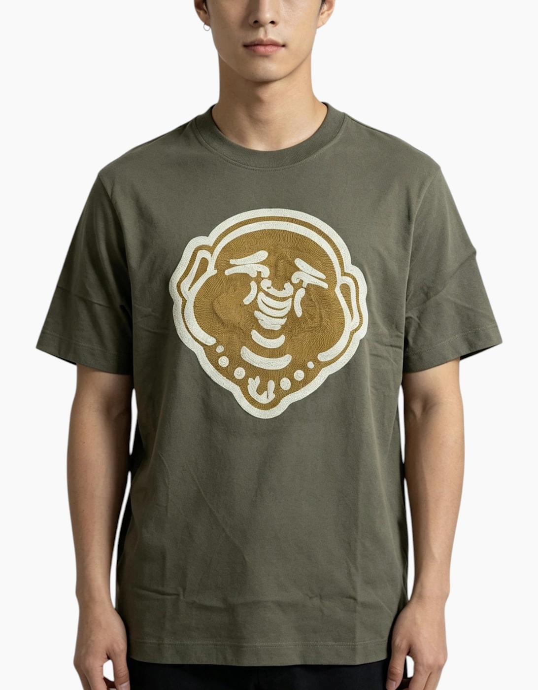 True Religion Buddha Mens Oversized Drop Shoulder T Shirts