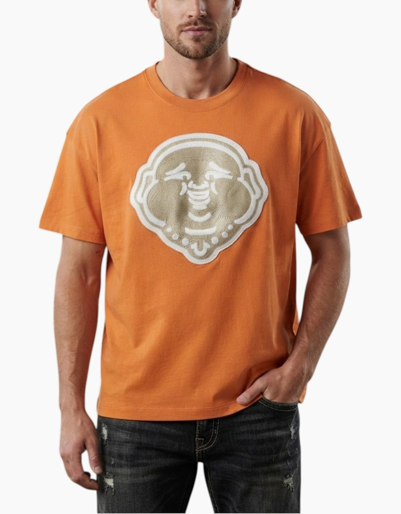 True Religion Buddha Mens Oversized Drop Shoulder T Shirts
