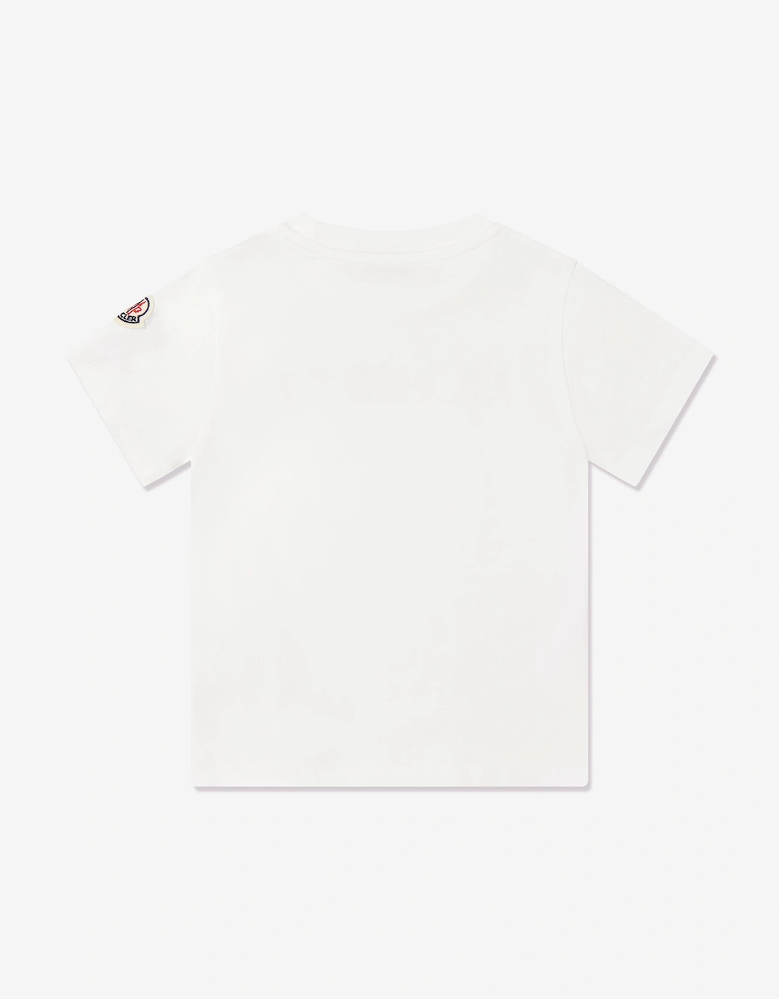 Moncler Enfant Girls Cotton Jersey Logo T-Shirt in White