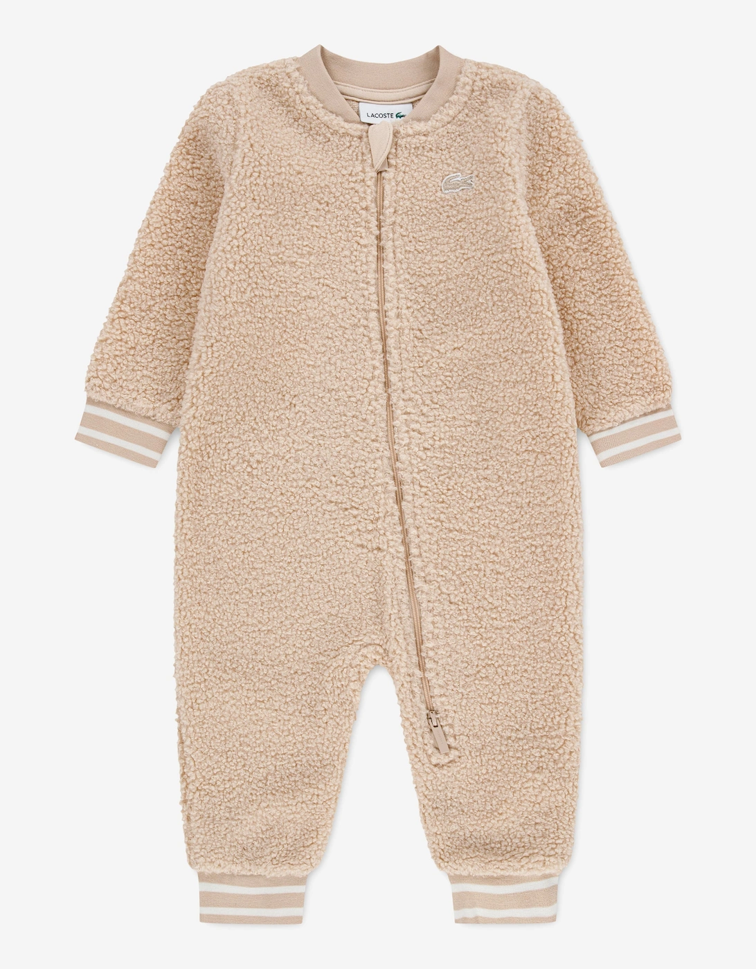 Lacoste Baby Sherpa Romper in Beige
