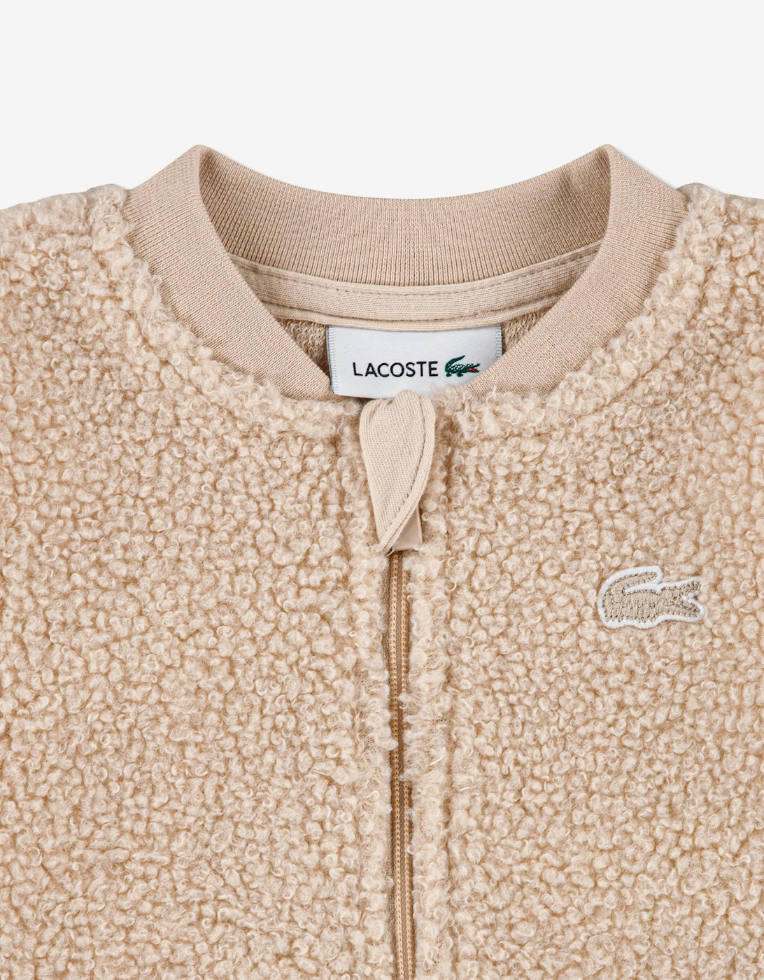 Lacoste Baby Sherpa Romper in Beige
