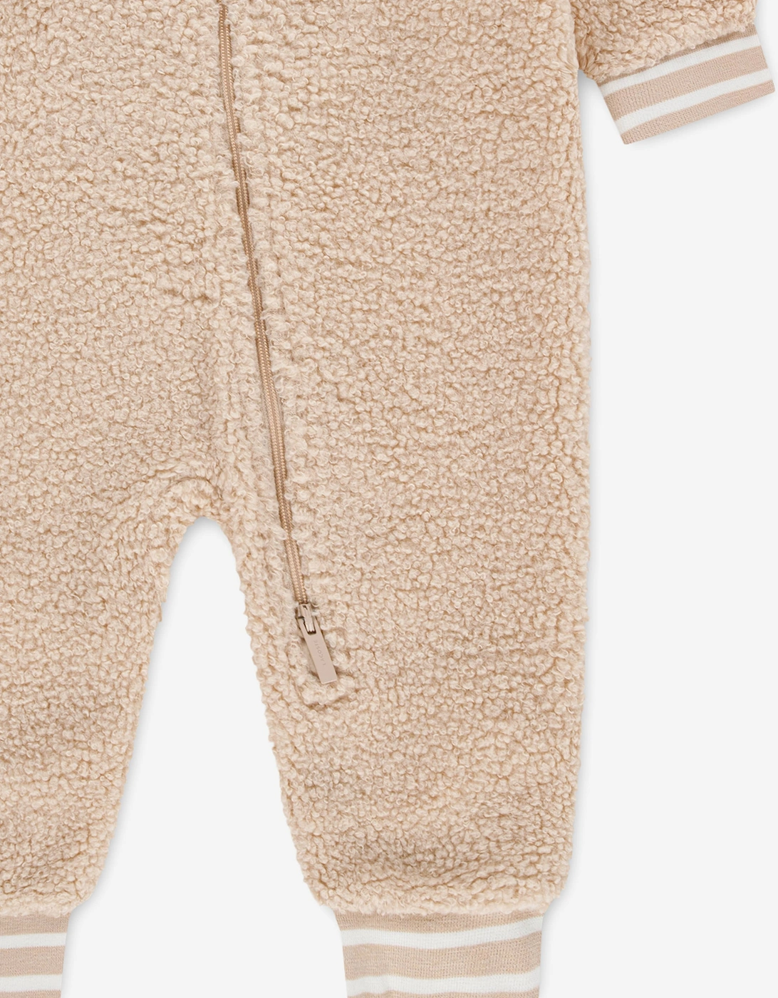 Lacoste Baby Sherpa Romper in Beige