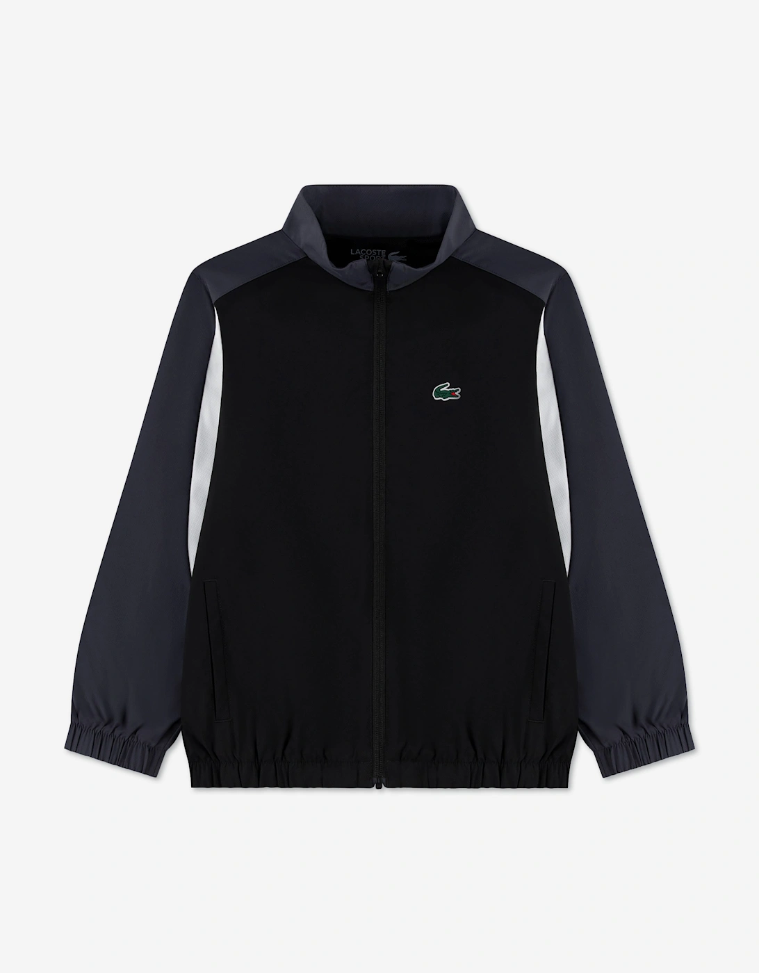 Lacoste Boys Off Court Woven Tracksuit in Black