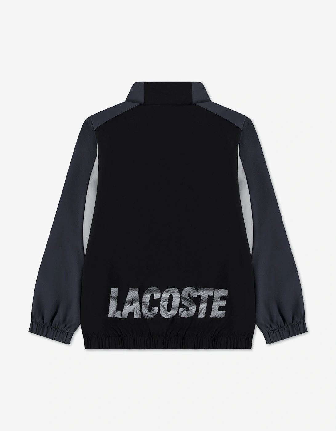 Lacoste Boys Off Court Woven Tracksuit in Black