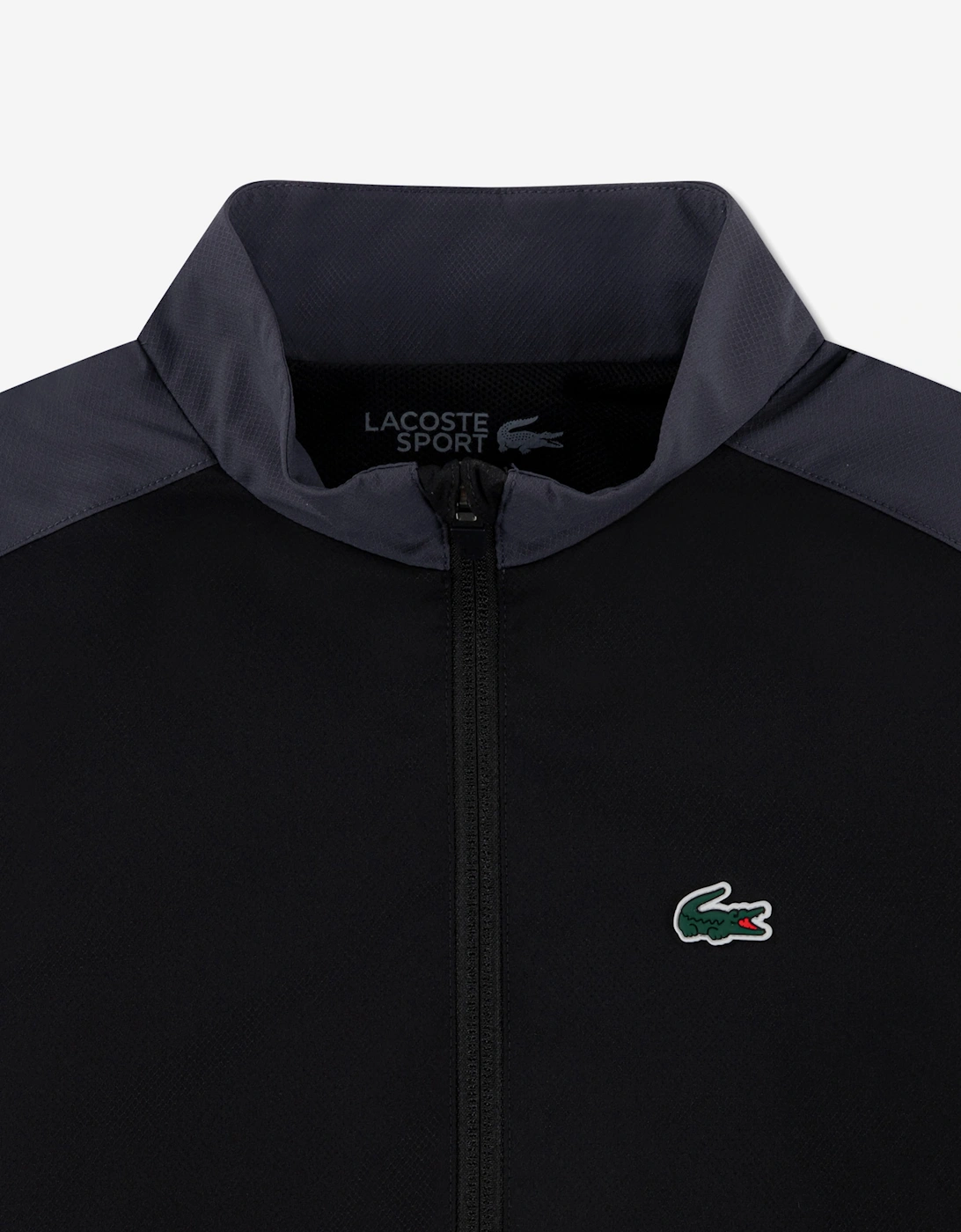 Lacoste Boys Off Court Woven Tracksuit in Black