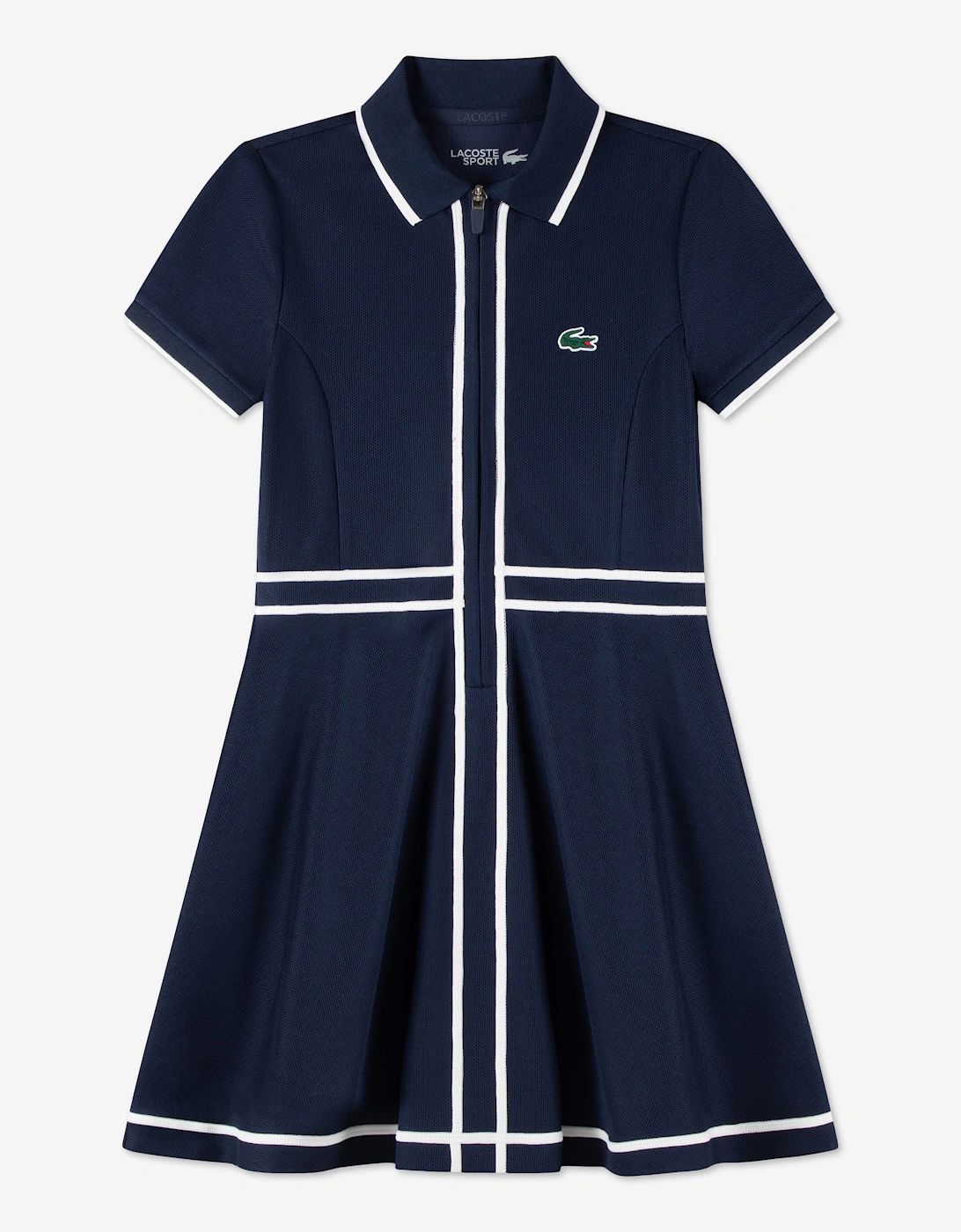 Lacoste Girls Tennis Dress with Shorts in Navy