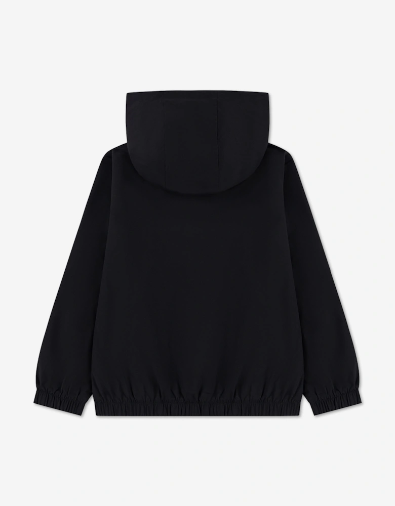 Lacoste Boys Mesh Lined Diamond Taffeta Tracksuit in Black