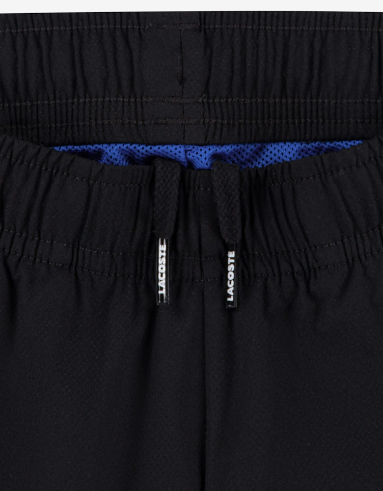 Lacoste Boys Mesh Lined Diamond Taffeta Tracksuit in Black