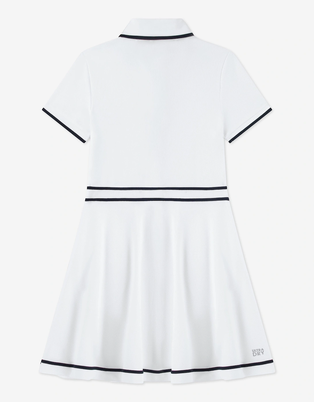 Lacoste Girls Tennis Dress with Shorts in White