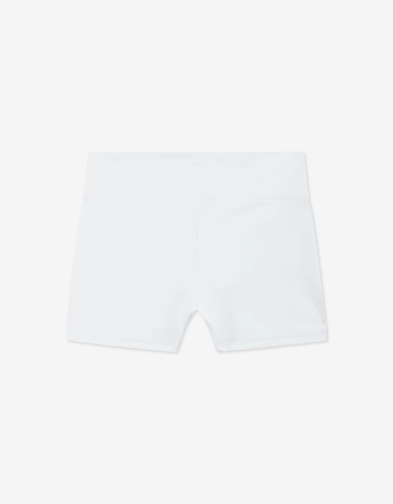 Lacoste Girls Tennis Dress with Shorts in White