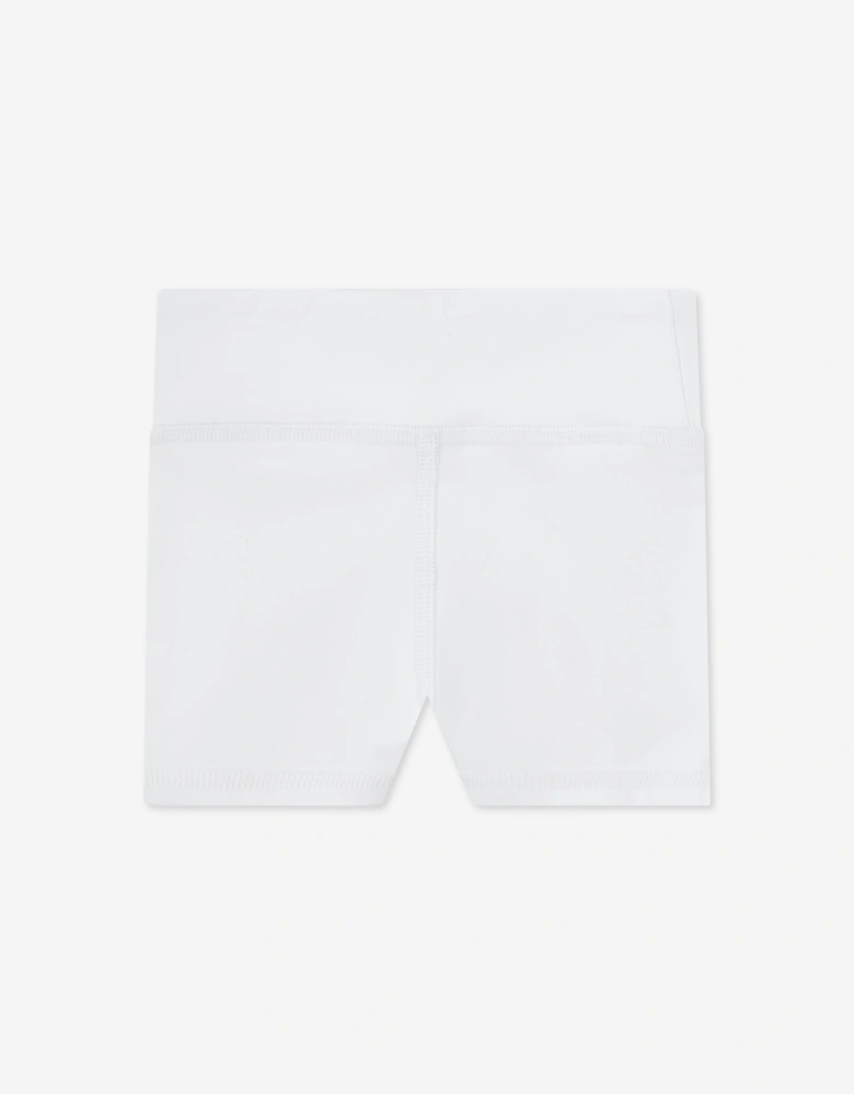 Lacoste Girls Heritage Pique Tennis Dress with Shorts in White
