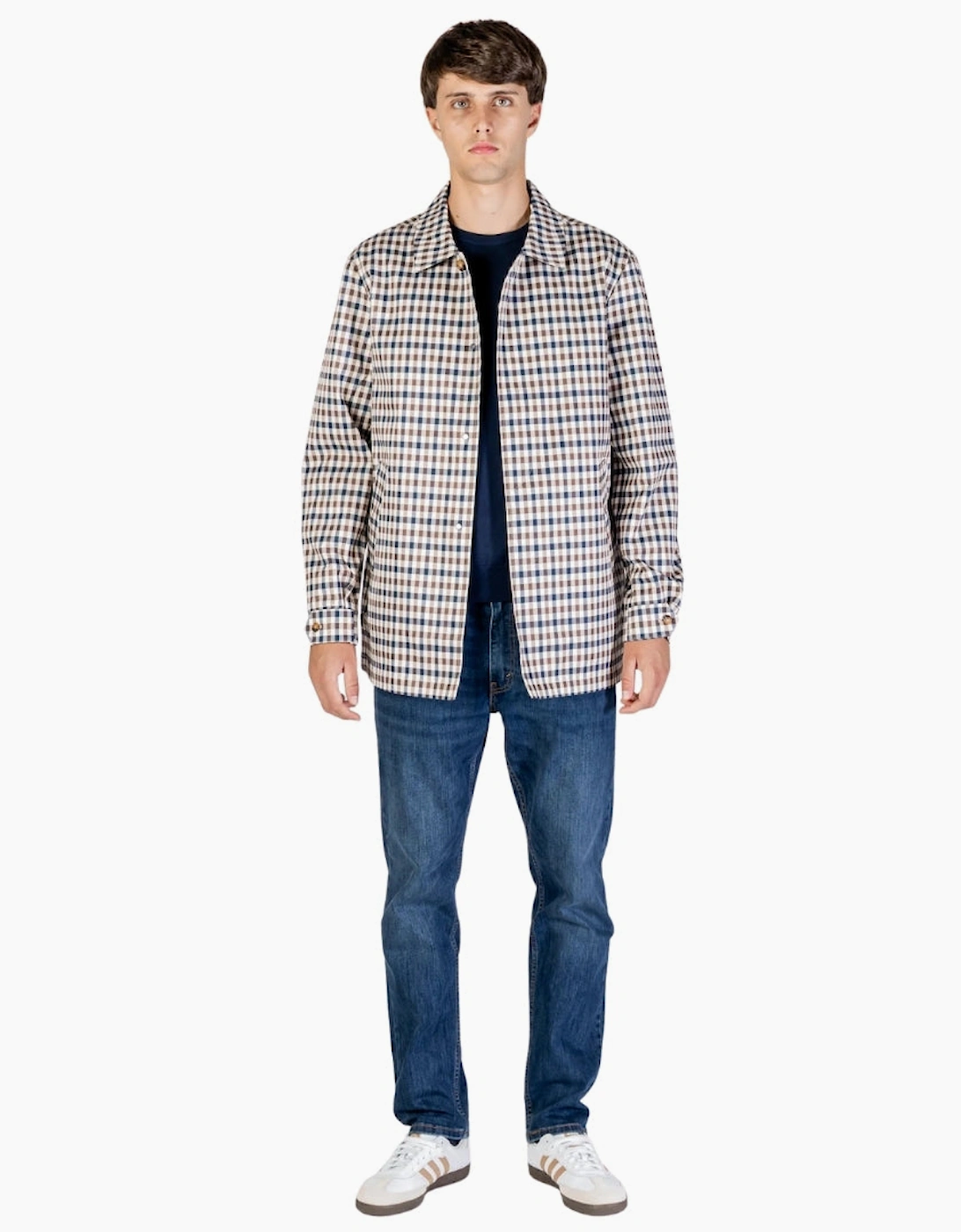 Aquascutum Active Iconic Caban Club Check Jacket