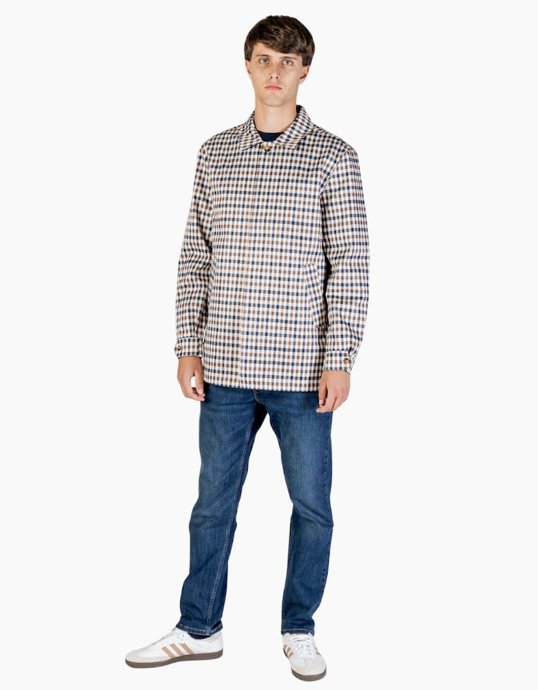 Aquascutum Active Iconic Caban Club Check Jacket