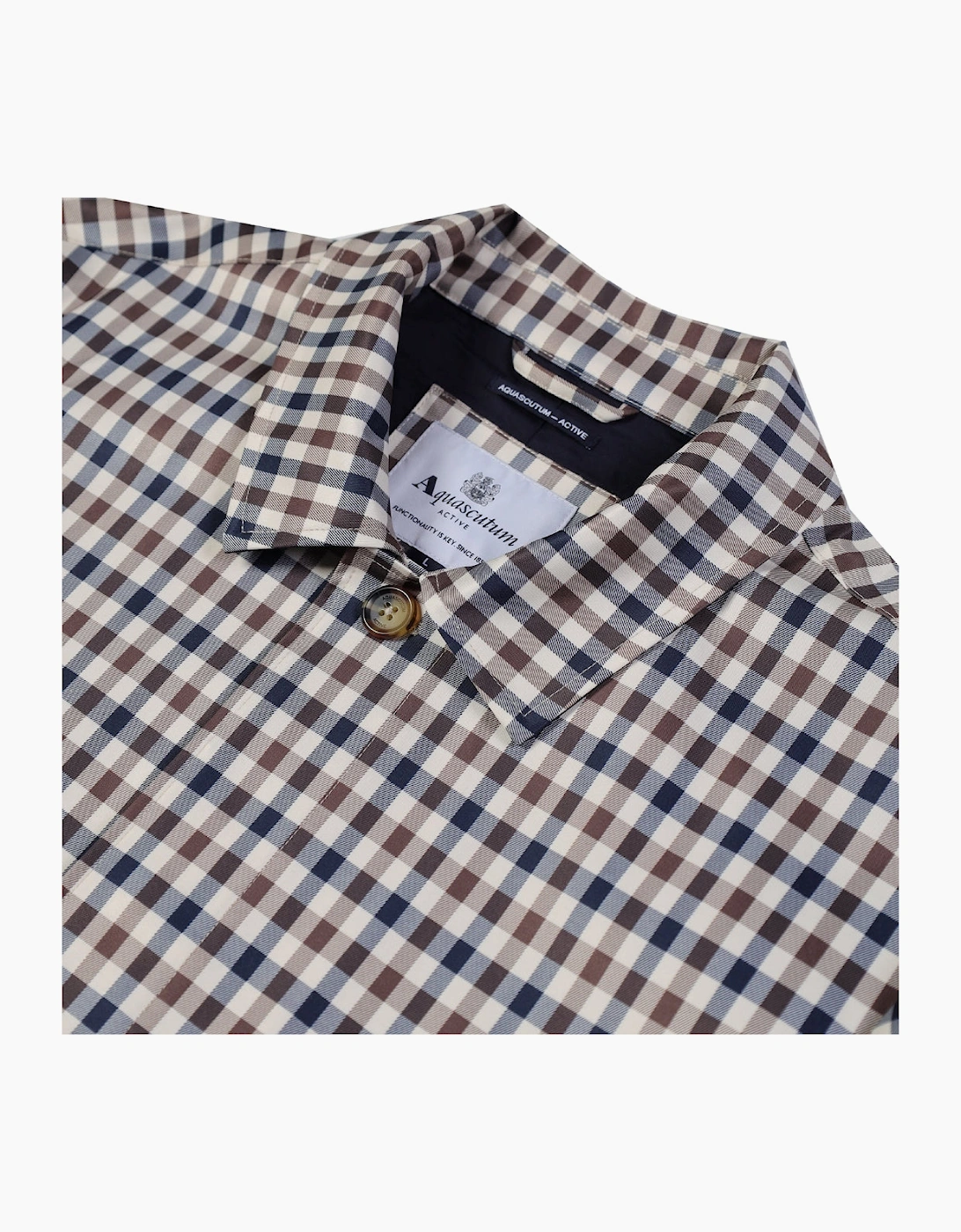 Aquascutum Active Iconic Caban Club Check Jacket