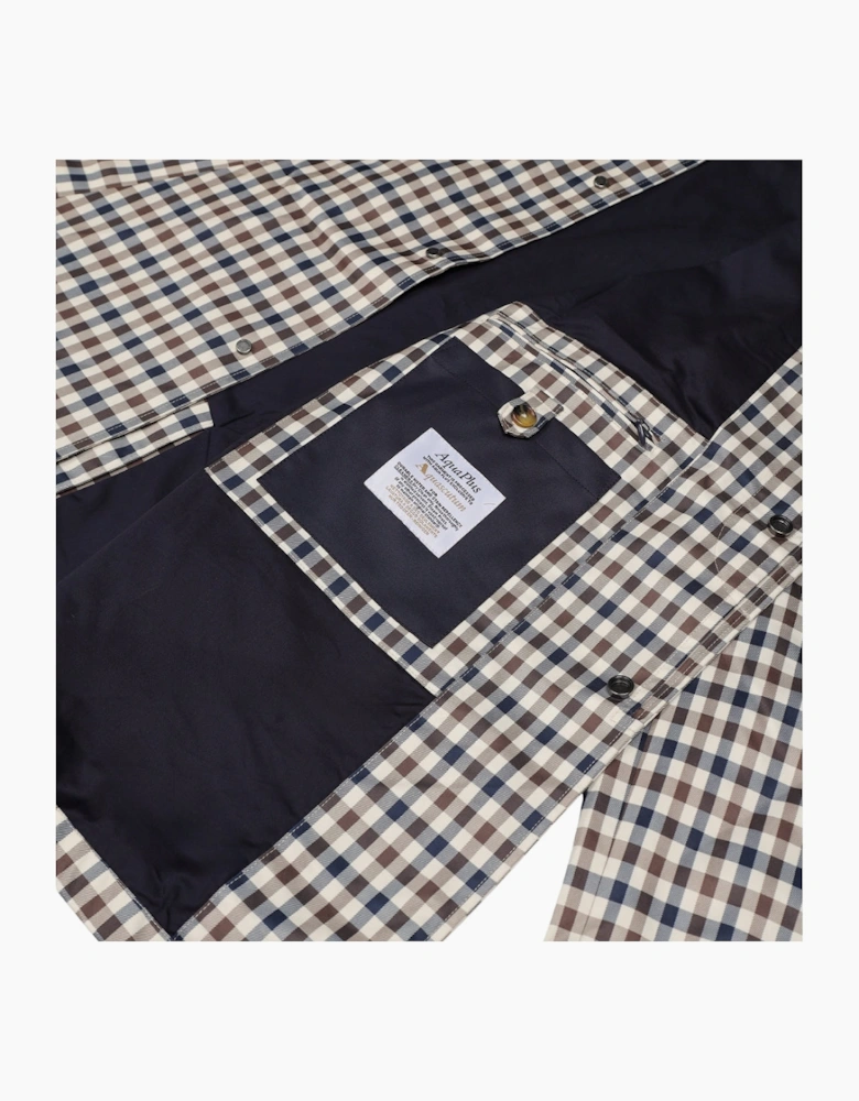 Aquascutum Active Iconic Caban Club Check Jacket